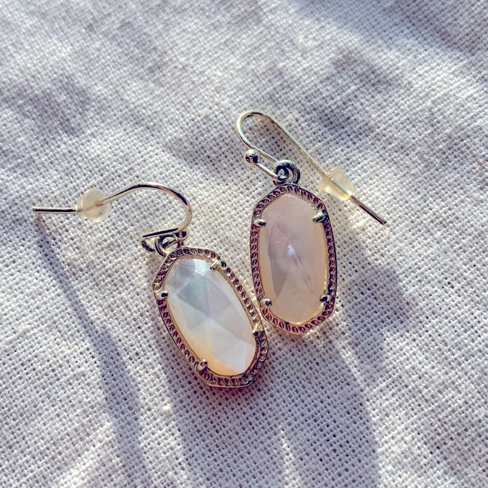 Sterling Silver Rainbow Moonstone Earrings
